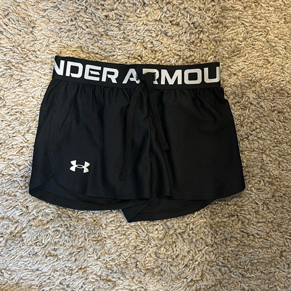 Under Armour Other - NWT youth girls extra small black athletic short with drawstring